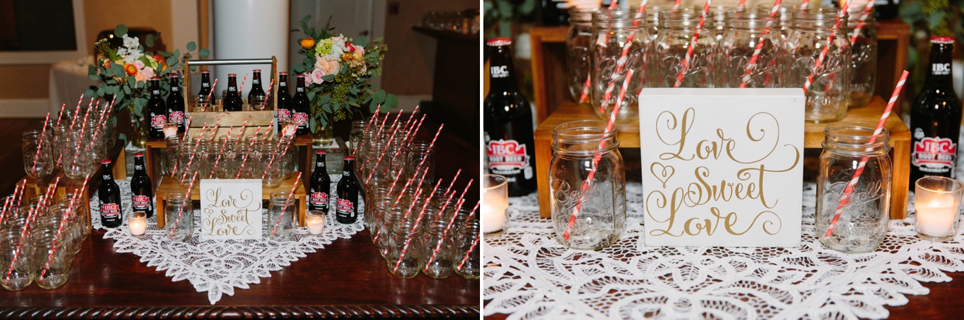 coke float wedding reception
