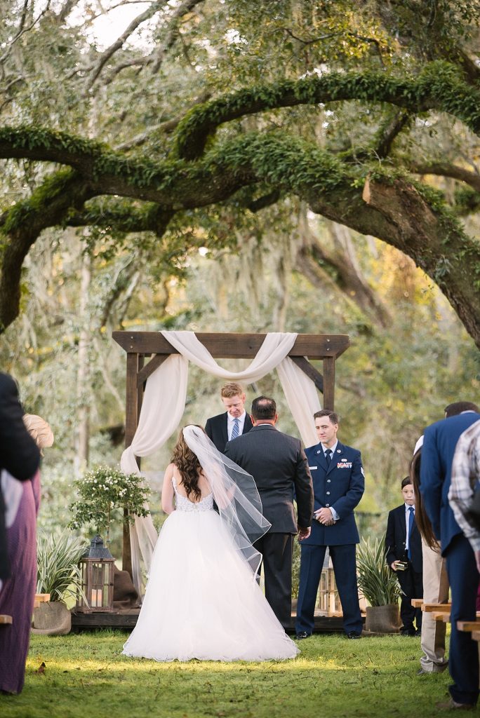 mossy oak wedding ceremony