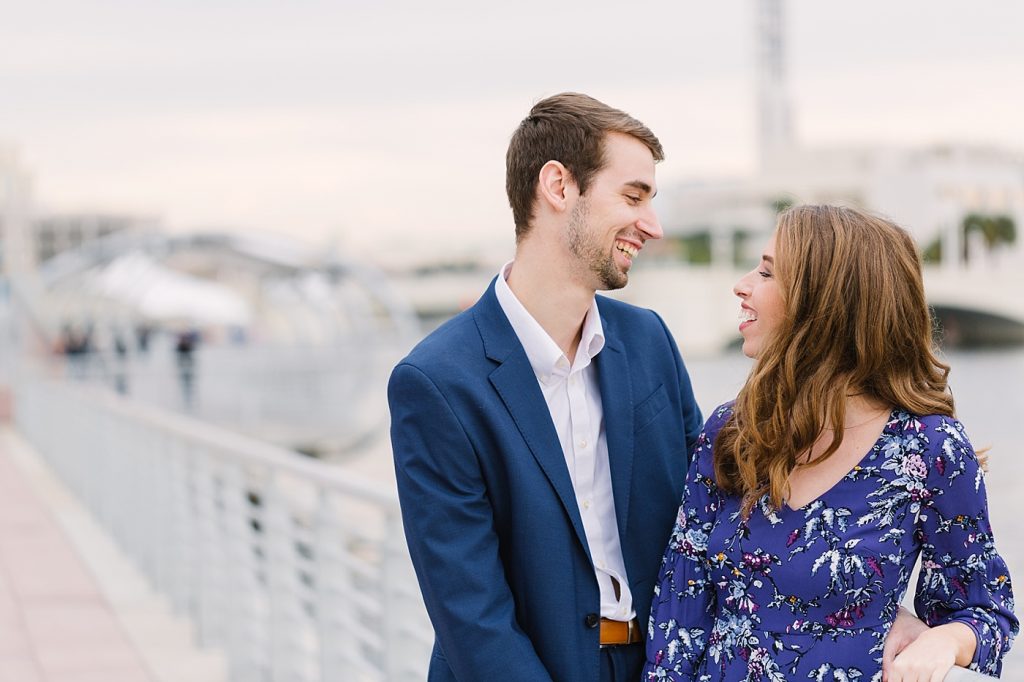 tampa waterfront engagement session